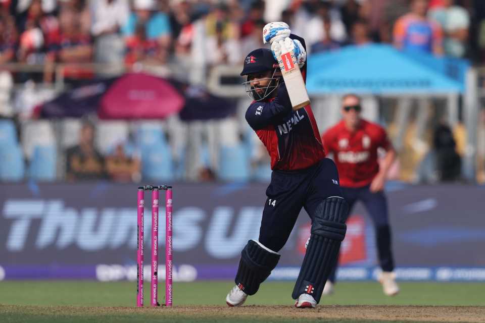 Kushal Bhurtel gave Nepal a flying start in the powerplay, England vs Nepal, T20 World Cup, Mumbai, February 8, 2026