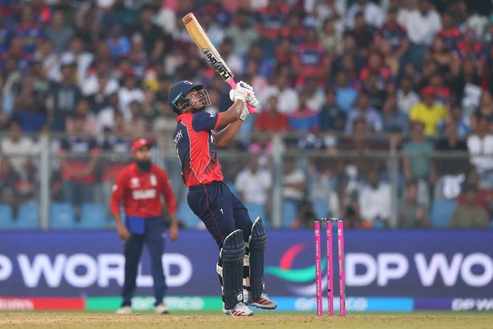 Lokesh Bam goes big, England vs Nepal, T20 World Cup, Mumbai, February 8, 2026