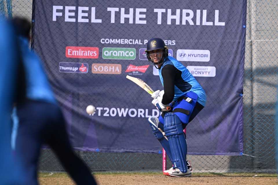 Alishan Sharafu trains at Chepauk, New Zealand vs UAE, T20 World Cup, February 9, 2026