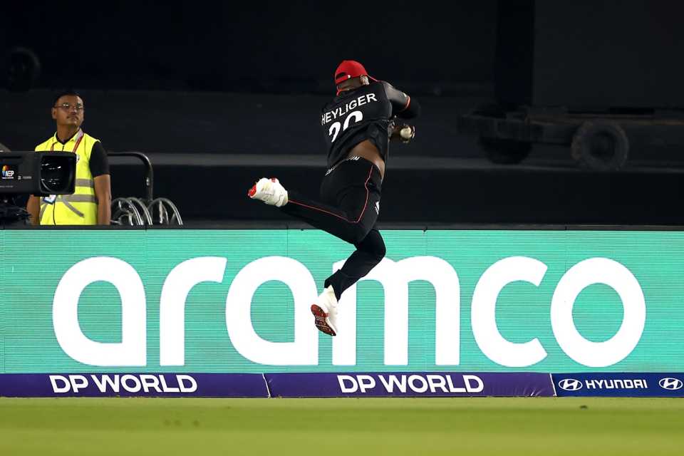 Dilon Heyliger took a screamer to remove Aiden Markram, South Africa vs Canada, Men's T20 World Cup, Ahmedabad, February 9, 2026
