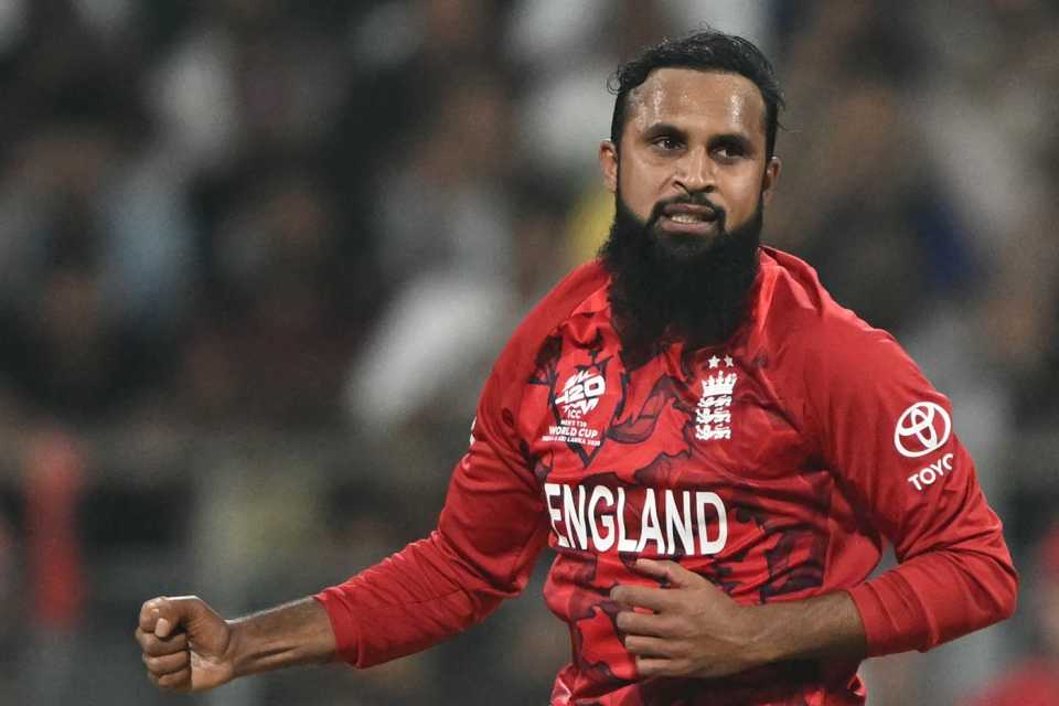 Adil Rashid controlled the middle overs, England vs West Indies, ICC Men's T20 World Cup, Mumbai, February 11, 2026