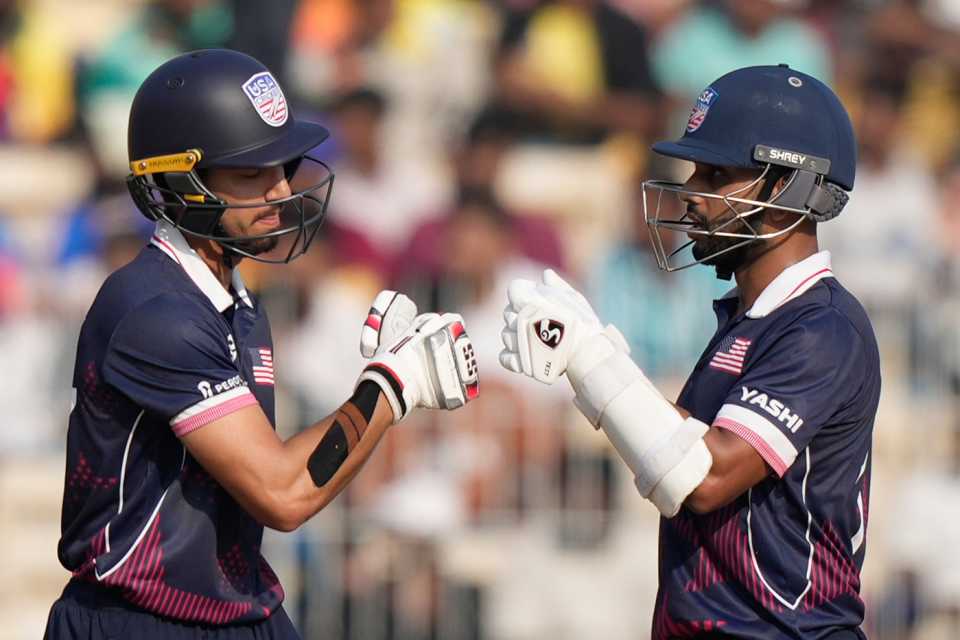 Sanjay Krishnamurthi and Milind Kumar added 87 for the fourth wicket, Namibia vs USA, T20 World Cup, Chennai, February 15, 2026