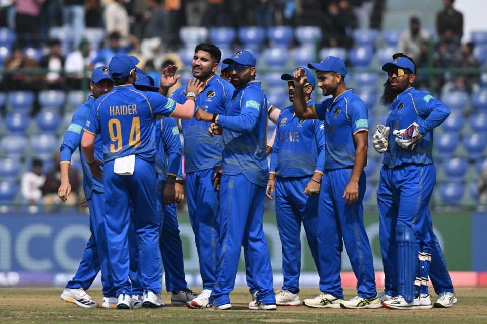 Junaid Siddique removed Rahmanullah Gurbaz in the first over, Afghanistan vs UAE, T20 World Cup, Delhi, February 16, 2026