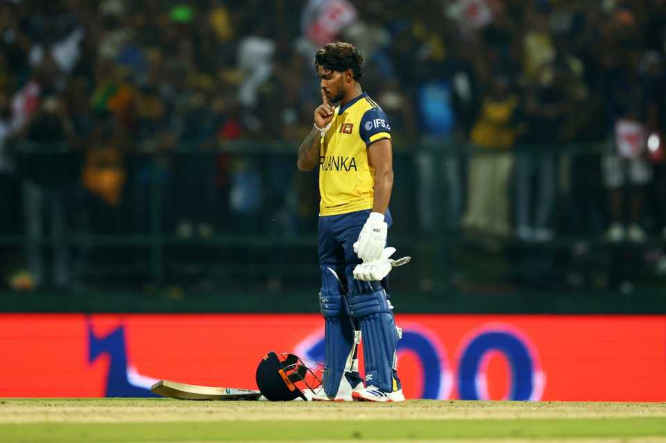 Pathum Nissanka got to his hundred off just 52 balls, Sri Lanka vs Australia, Men's T20 World Cup, Pallekele, February 16, 2026