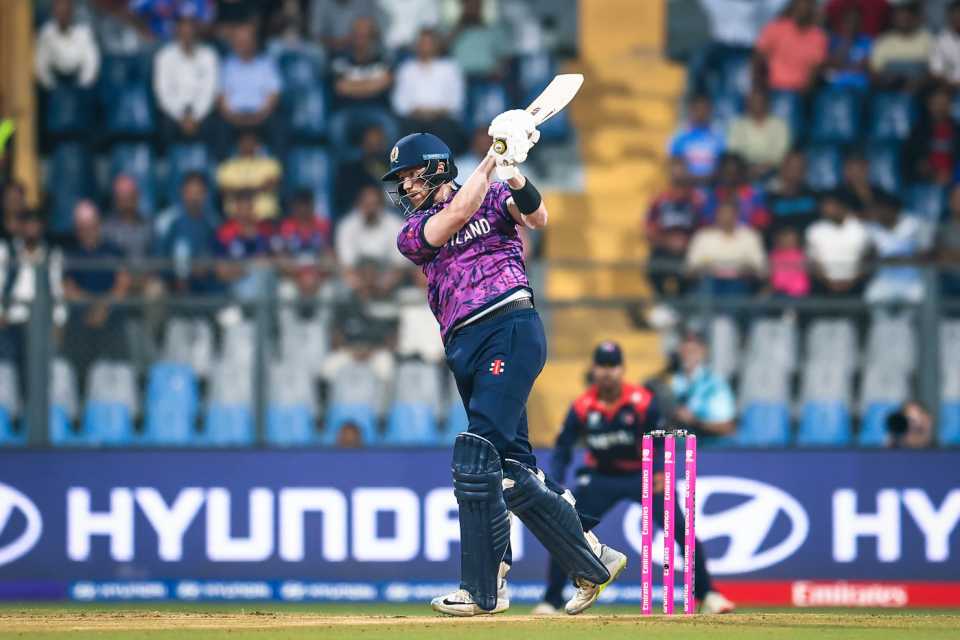 Michael Jones started strongly in the powerplay, Scotland vs Nepal, T20 World Cup, Mumbai, February 17, 2026 