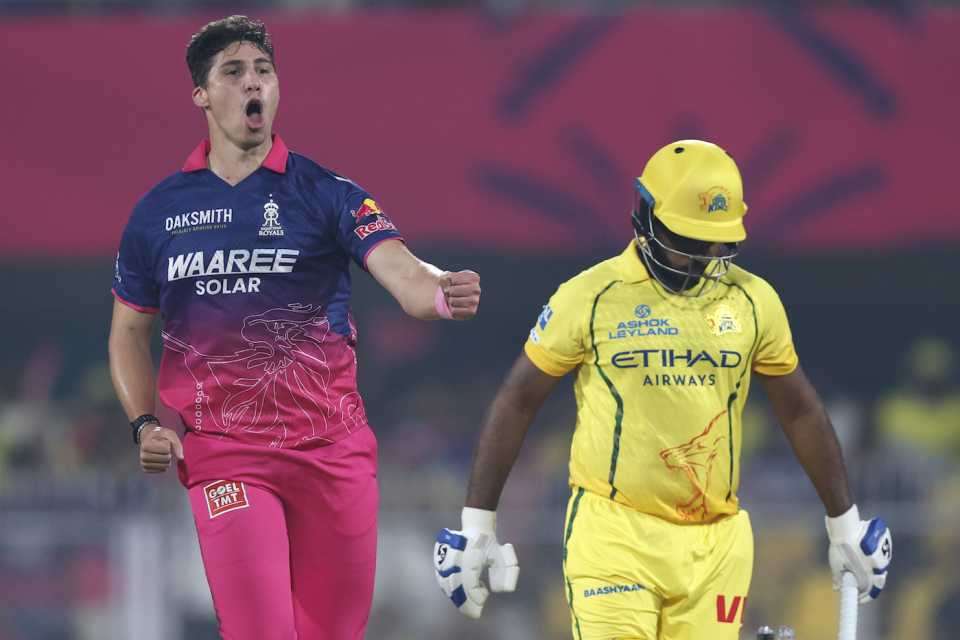 Nandre Burger got Sanju Samson with one that nipped away, Rajasthan Royals vs Chennai Super Kings, IPL, Guwahati, March 30, 2026
