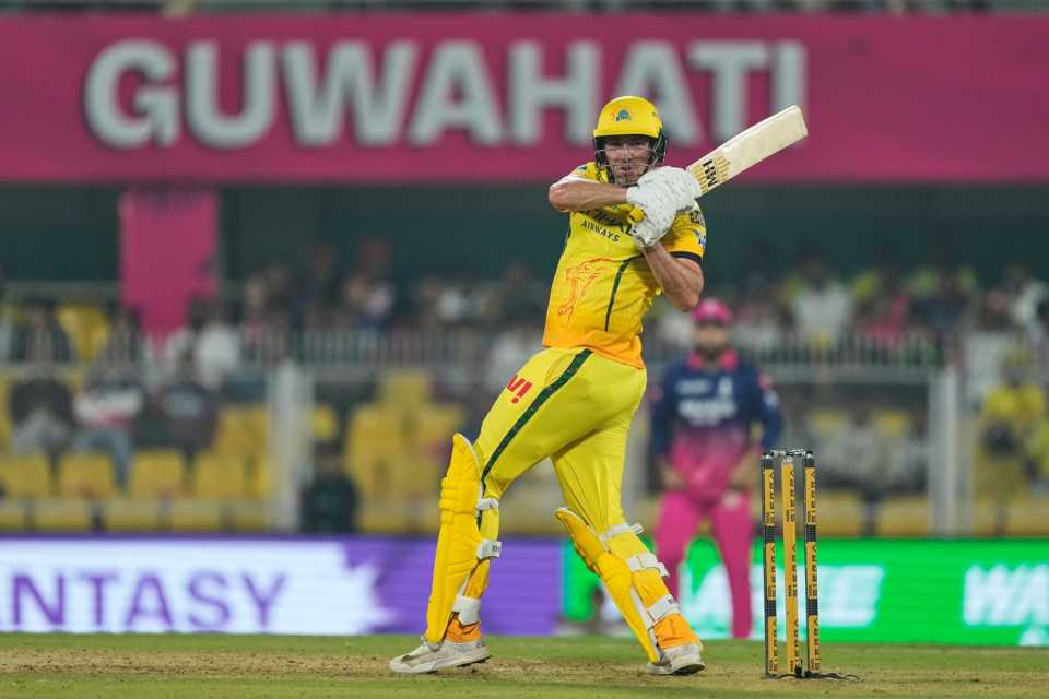 Jamie Overton scored handy runs from No. 8, Rajasthan Royals vs Chennai Super Kings, IPL, Guwahati, March 30, 2026