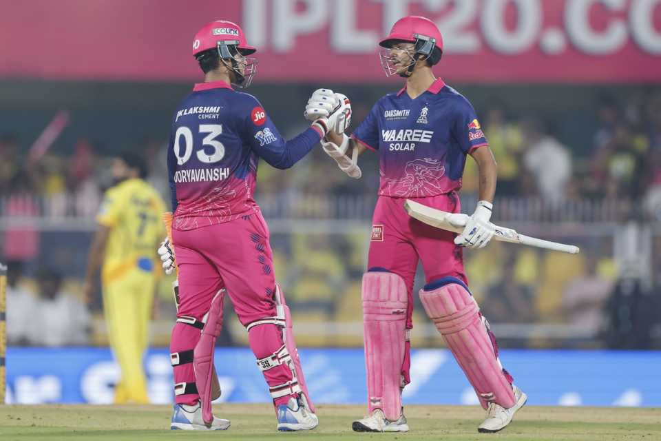 While Vaibhav Sooryavanshi was the aggressor, Yashasvi Jaiswal was the quieter partner, Rajasthan Royals vs Chennai Super Kings, IPL, Guwahati, March 30, 2026