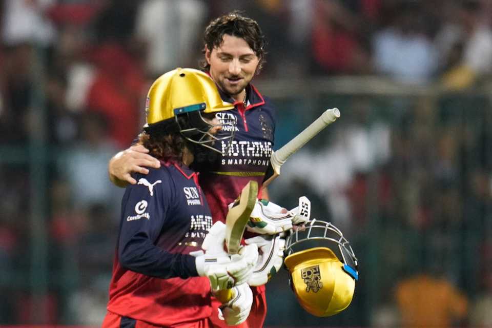 Tim David and Rajat Patidar had an unbeaten 99-run stand off just 36 balls, Royal Challengers Bengaluru vs Chennai Super Kings, IPL, Bengaluru, April 5, 2026