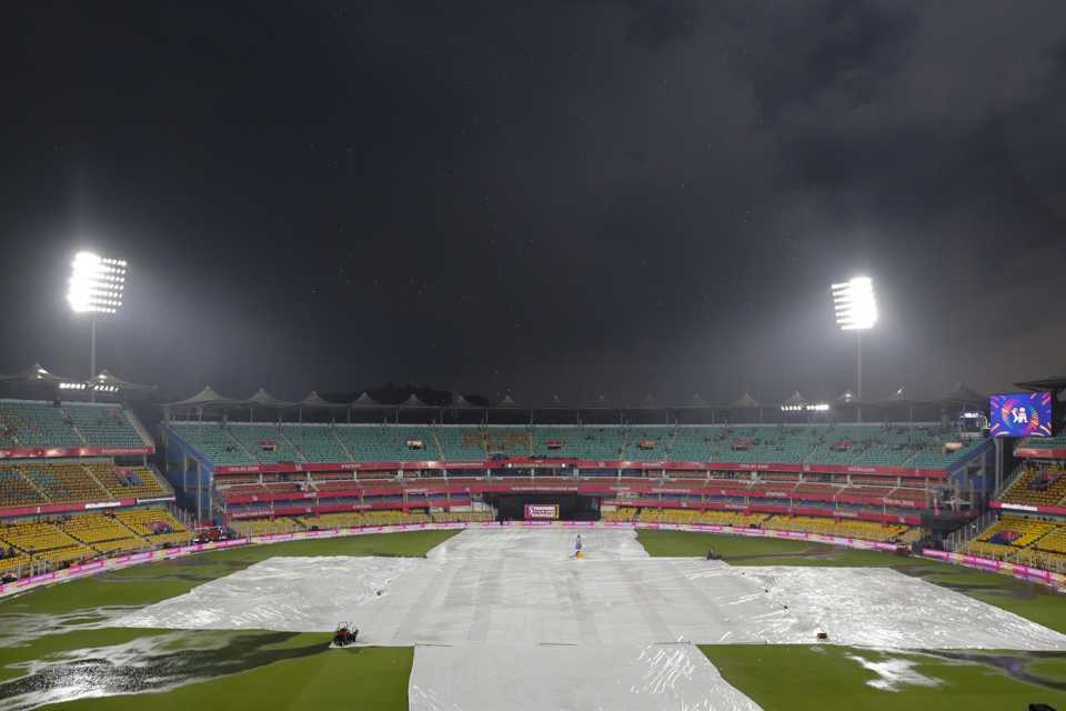 There were big puddles on the outfield in Guwahati, Rajasthan Royals vs Mumbai Indians, IPL 2026, Guwahati, April 7, 2026