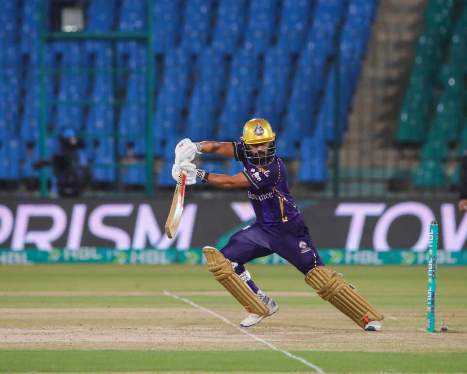 Saud Shakeel made 42 off 39 balls, Quetta Gladiators vs Rawalpindiz, Karachi, PSL 2026, April 10, 2026