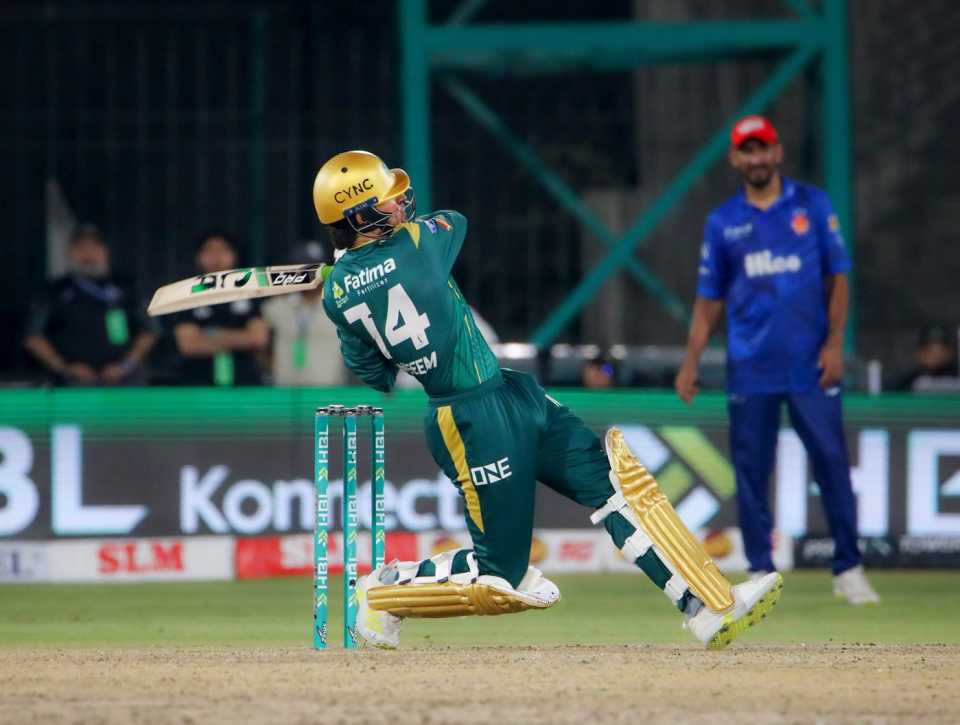 Mohammad Wasim hit an unbeaten 26 off nine balls, Islamabad United vs Multan Sultans, PSL, Karachi, April 26, 2026