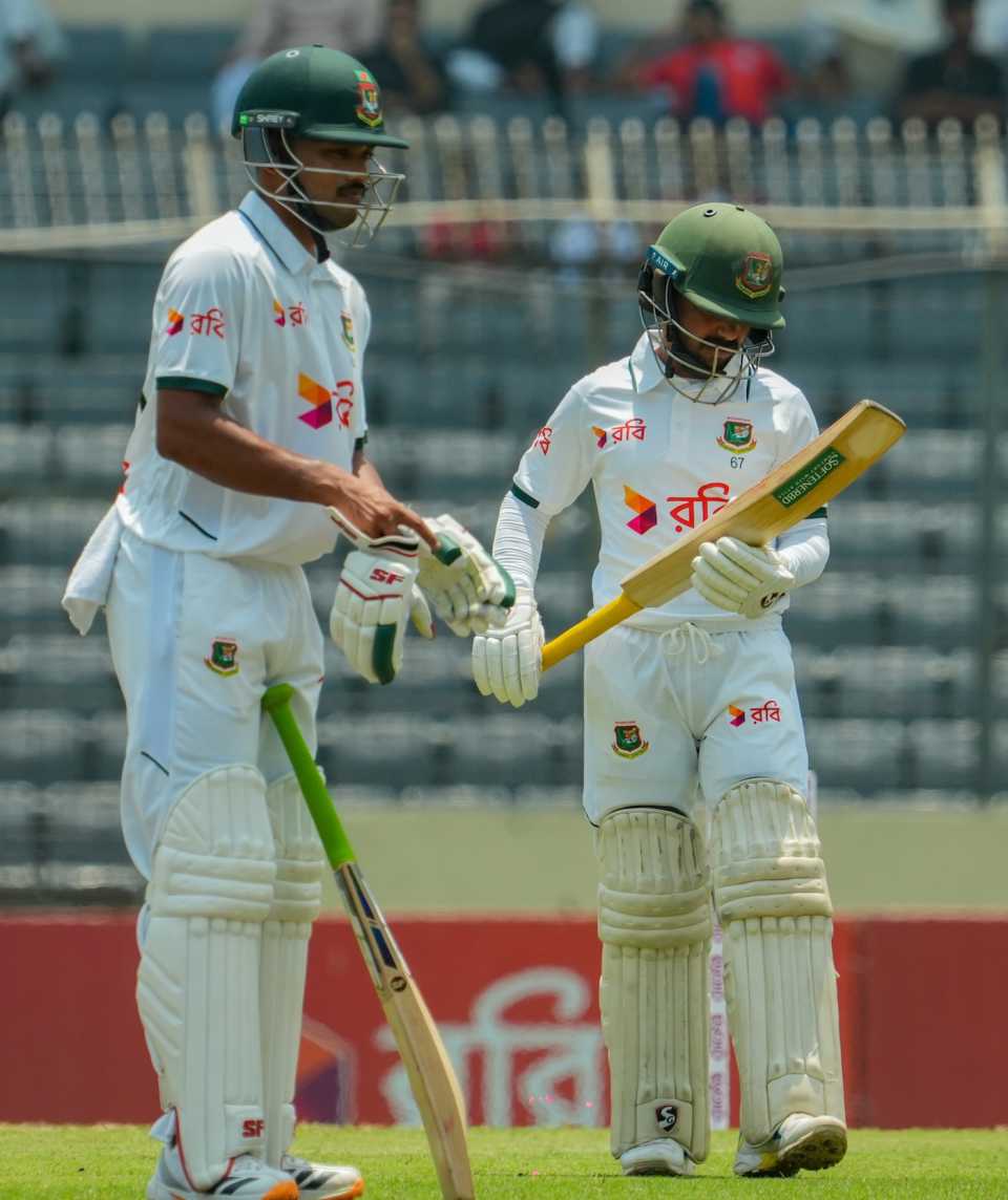 Najmul Hossain Shanto and Mominul Haque put on a century stand, Bangladesh vs Pakistan, 1st Test, Mirpur, 1st day, May 8, 2026