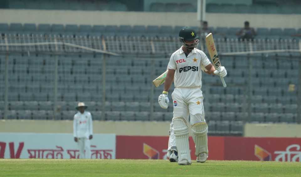 Abdullah Fazal brought up a half-century, Bangladesh vs Pakistan, 1st Test, Mirpur, 3rd day, May 10, 2026