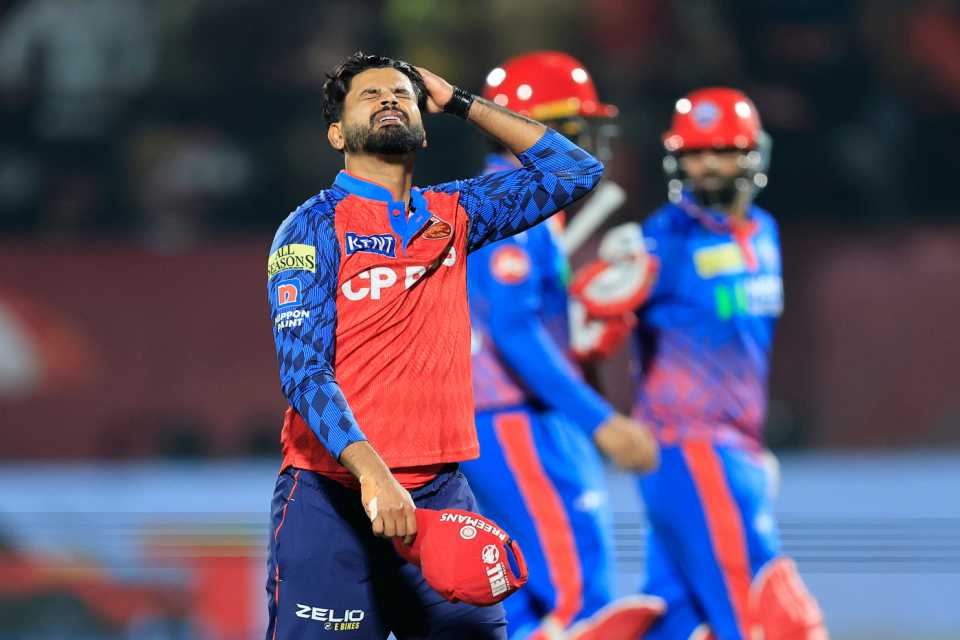 Shreyas Iyer grimaces after another loss for Punjab Kings, Punjab Kings vs Delhi Capitals, IPL 2026, Dharamsala, May 11, 2026