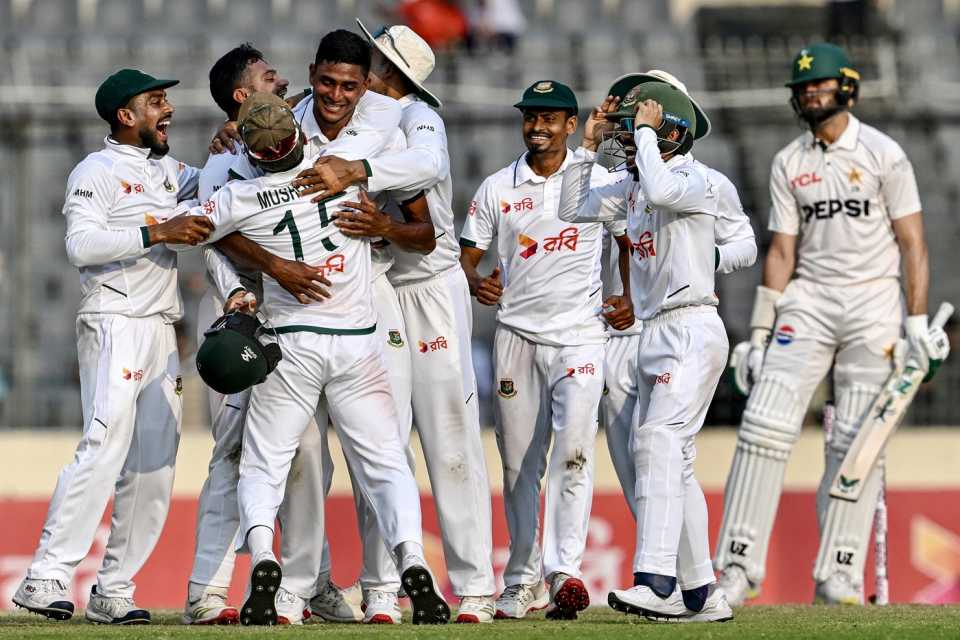Everyone wants a piece of Nahid Rana after his five-for and Bangladesh's win, Bangladesh vs Pakistan, 1st Test, Mirpur, 5th day, May 12, 2026
