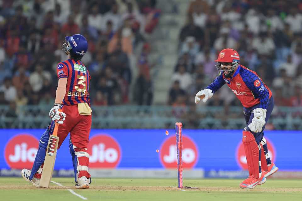 Ayush Badoni was stumped by Prabhsimran Singh, Lucknow Super Giants vs Punjab Kings, Lucknow, IPL 2026, May 23, 2026