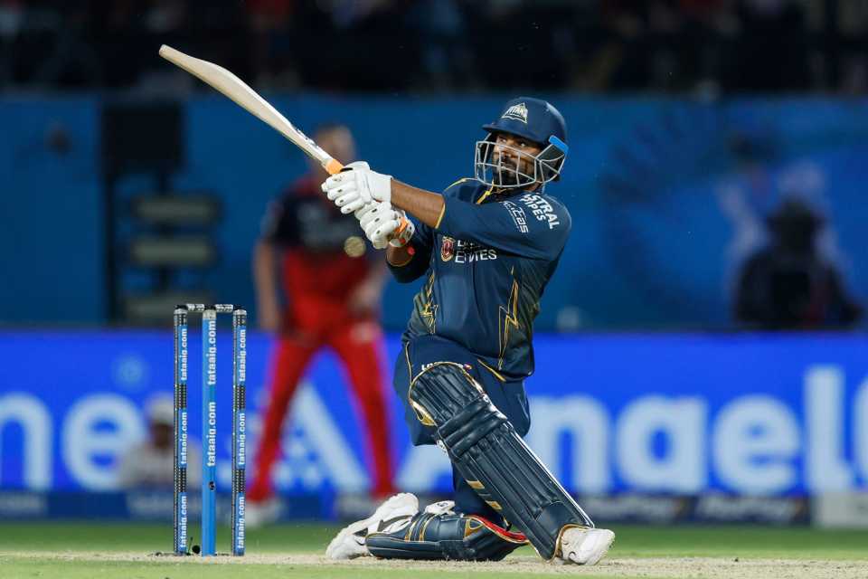 Rahul Tewatia got useful batting time in a one-sided match, Royal Challengers Bengaluru vs Gujarat Titans, Qualifier 1, IPL 2026, Dharamsala, May 26, 2026