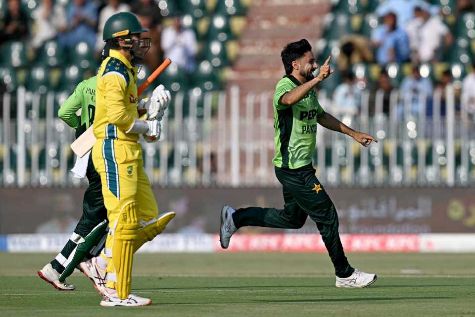 Abrar Ahmed struck in his first over to remove Alex Carey, Pakistan vs Australia, 1st ODI, Rawalpindi, May 30, 2026