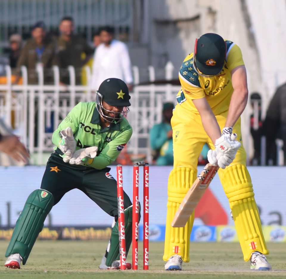 Cameron Green was bowled for a duck, Pakistan vs Australia, 1st ODI, Rawalpindi, May 30, 2026