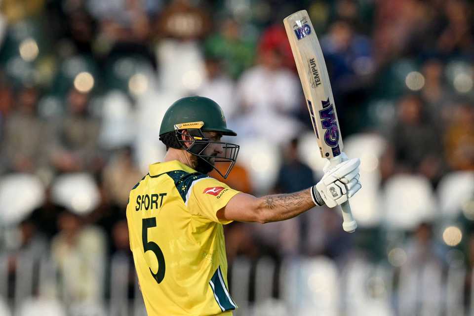 Matt Short brought up a fighting half-century, Pakistan vs Australia, 1st ODI, Rawalpindi, May 30, 2026