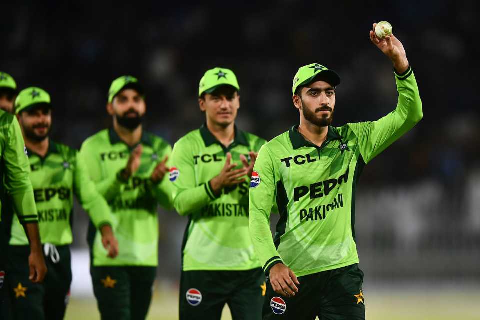 Arafat Minhas walks off after his debut five-wicket haul, Pakistan vs Australia, 1st ODI, Rawalpindi, May 30, 2026