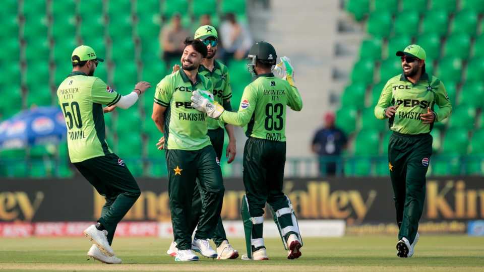 Abrar Ahmed with his trademark celebration, Pakistan vs Australia, 2nd ODI, Lahore, June 2, 2026