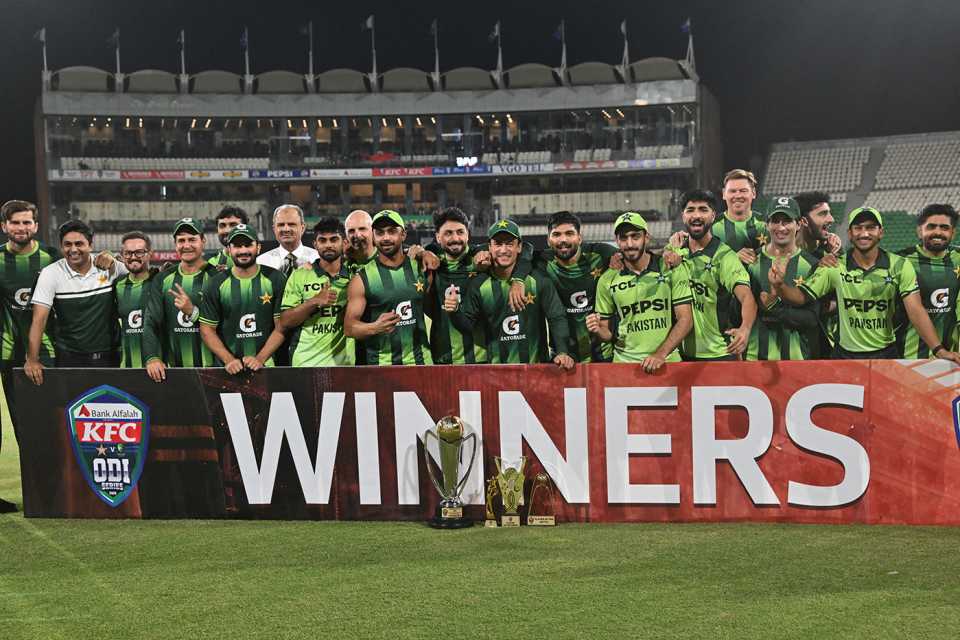 Pakistan celebrate their series victory, Pakistan vs Australia, 3rd ODI, Lahore, June 4, 2026