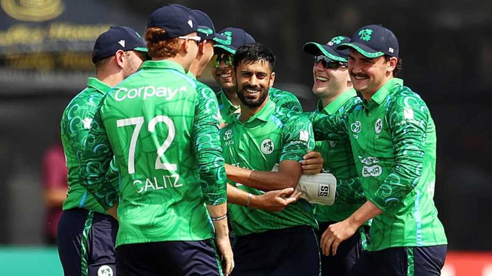 Jai Moondra struck with his first ball on debut, Ireland vs India, 1st men's T20I, Belfast, June 26, 2026
