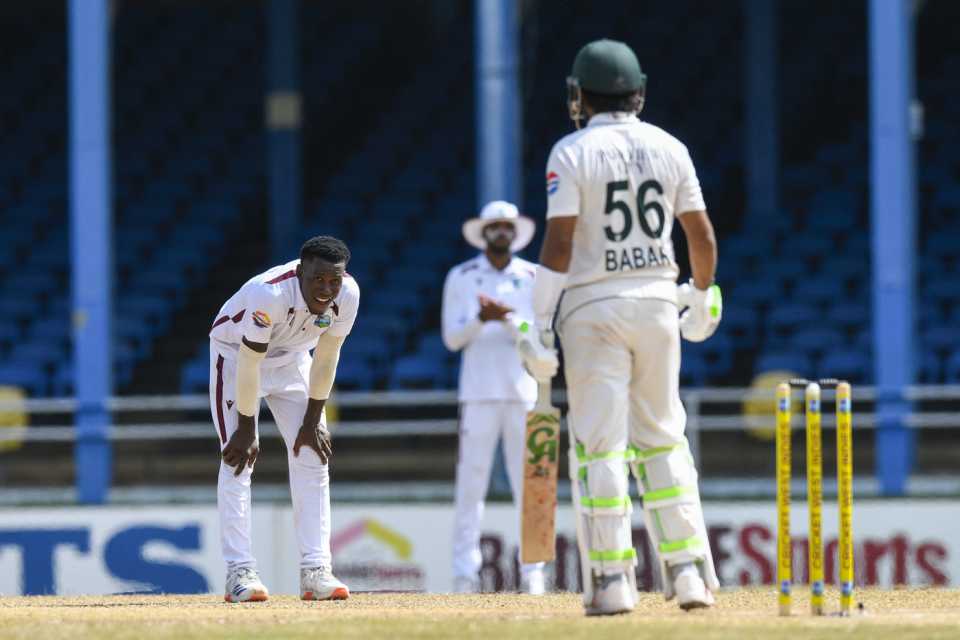 Babar Azam got the better of Shamar Joseph, West Indies vs Pakistan, 2nd Test, Port of Spain, 2nd Day, August 3, 2026