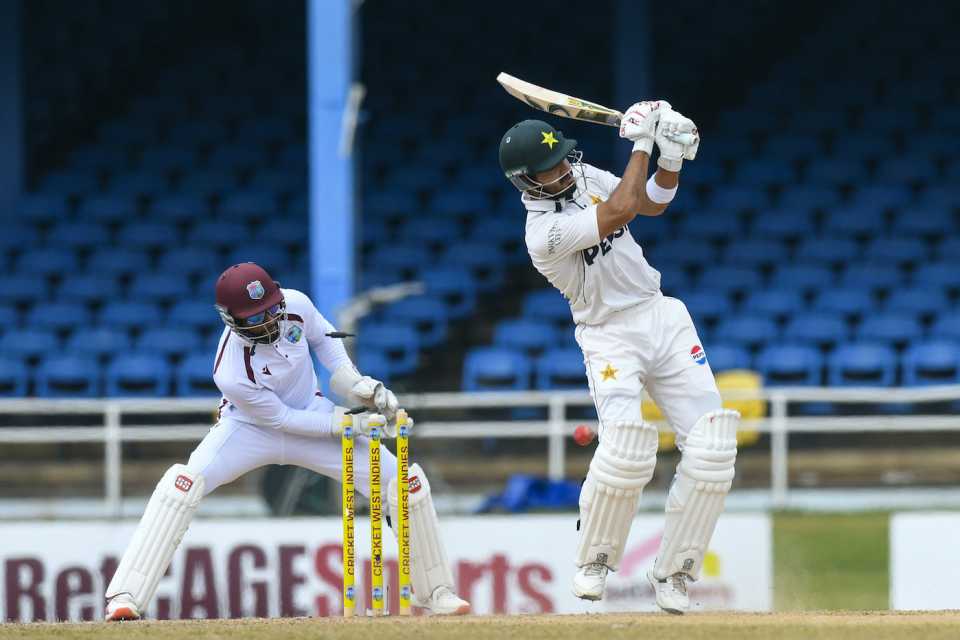 Awais Zafar was undone by Jomel Warrican's drift, West Indies vs Pakistan, 2nd Test, Port of Spain, 3rd Day, August 4, 2026