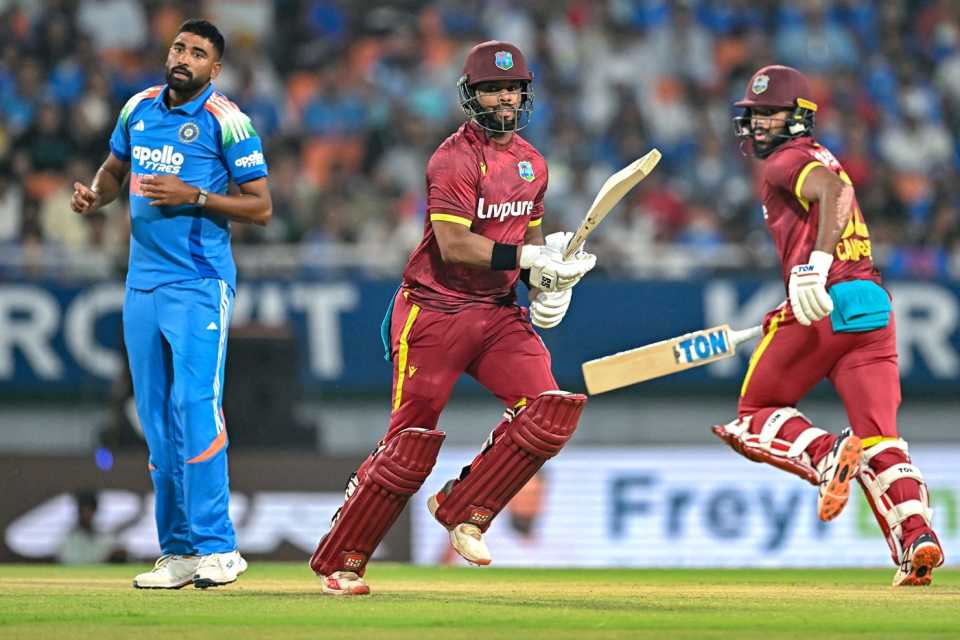 John Campbell and Shai Hope shared a 41-run opening stand, India vs West Indies, 3rd ODI, New Chandigarh, October 3, 2026