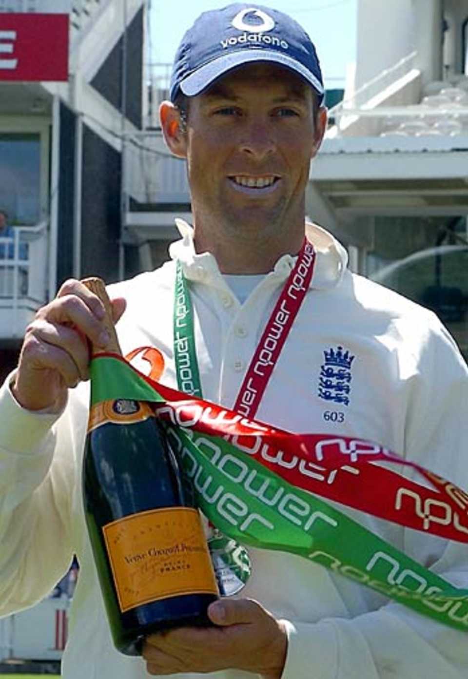 Man of the Match Marcus Trescothick , England v Bangladesh, 1st Test, Lord's, May 28