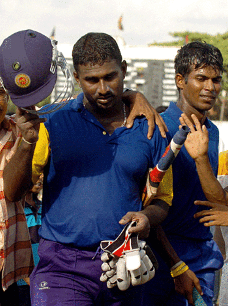 Avishka Gunawardene and Upul Tharanga scored unbeaten centuries to defeat Bangladesh by ten wickets, Bangladesh v Sri Lanka Cricket XI, Moratuwa, August 28, 2005