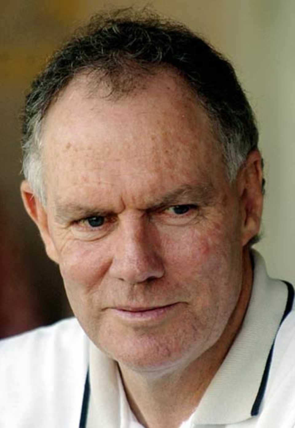 Greg Chappell at the Irani Trophy match, Railways v Rest of India, Chandigarh, October 3, 2005