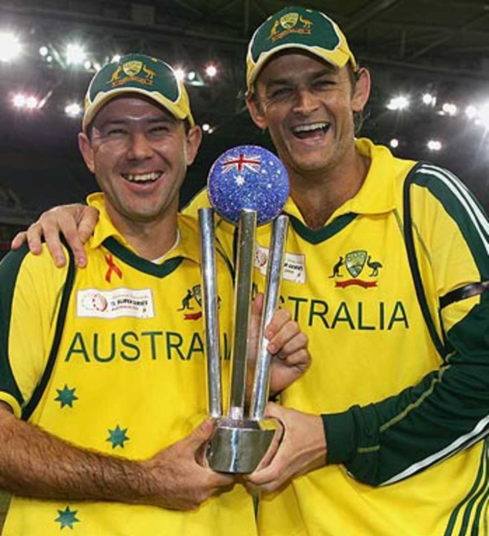 Ricky Ponting and Adam Gilchrist are over the moon