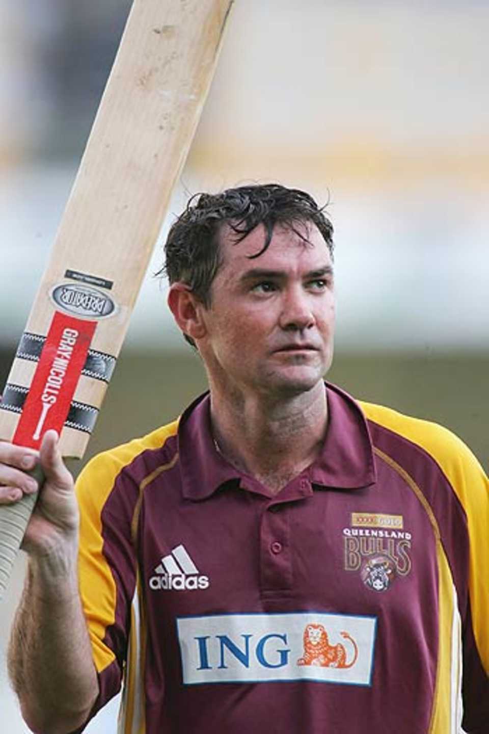Jimmy Maher was agonisingly run out on 99, ING Cup, Tasmania v Queensland, Brisbane, October 22, 2005