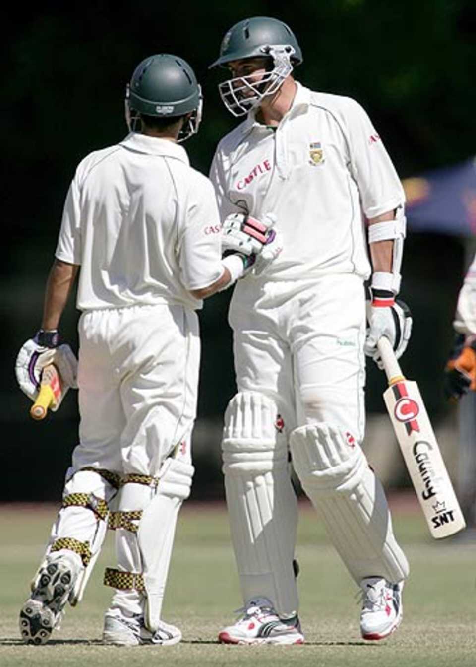 Jacques Rudolph and Andre Nel put together an effective partnership, Western Australia XI v South Africans, Perth, December 13, 2005