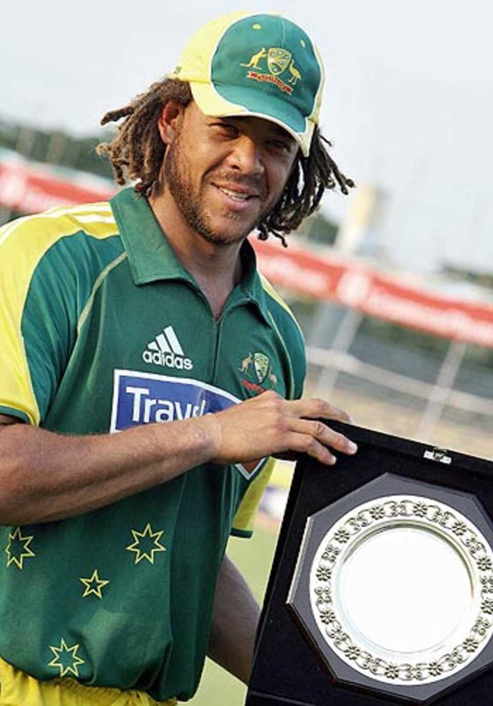 Andrew Symonds was adjudged Man of the Match for his matchwinning hundred
