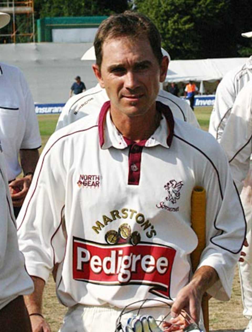 A job well done - Justin Langer leaves the middle