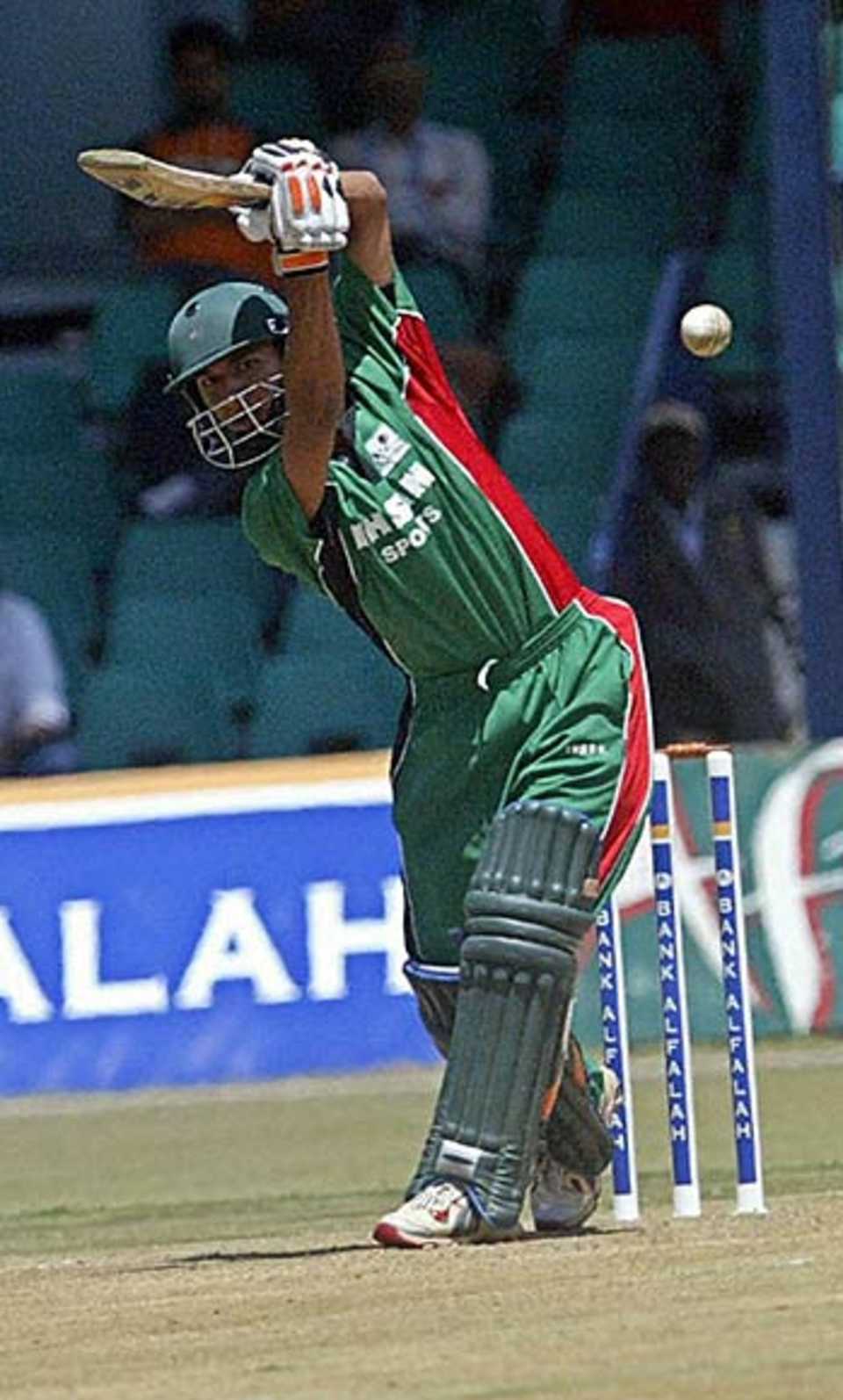 Tanmay Mishra drives during his fluent 35, Kenya v Bangladesh, 1st ODI, Nairobi, August 12, 2006
