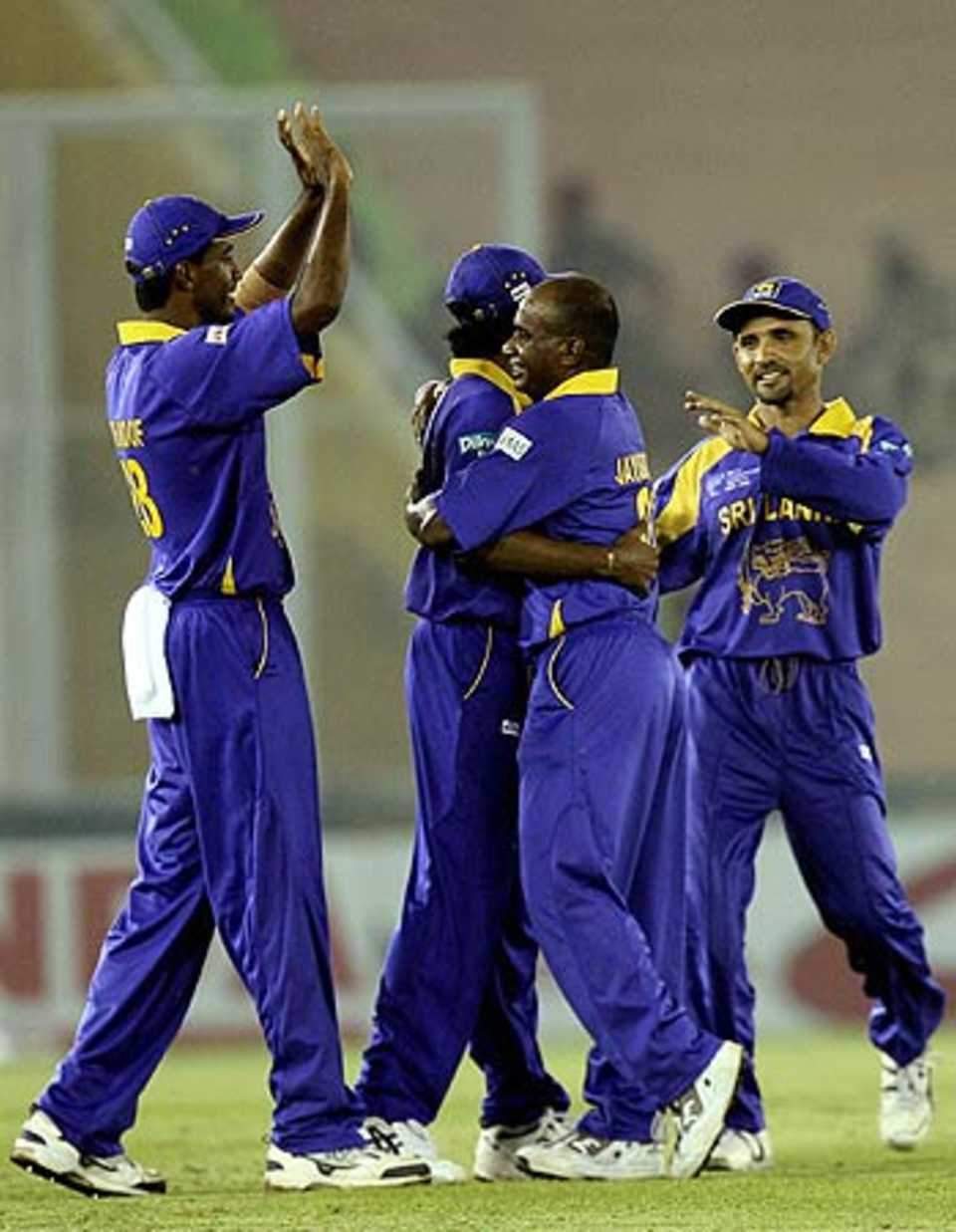 Sanath Jayasuriya is the centre of attention after scalping Mohammad Rafique
