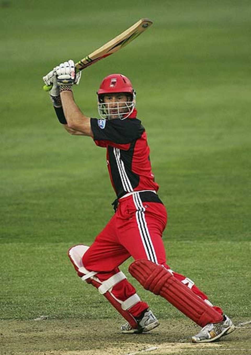 Matthew Elliott on his way to a match-winning 111 of 112 balls against New South Wales