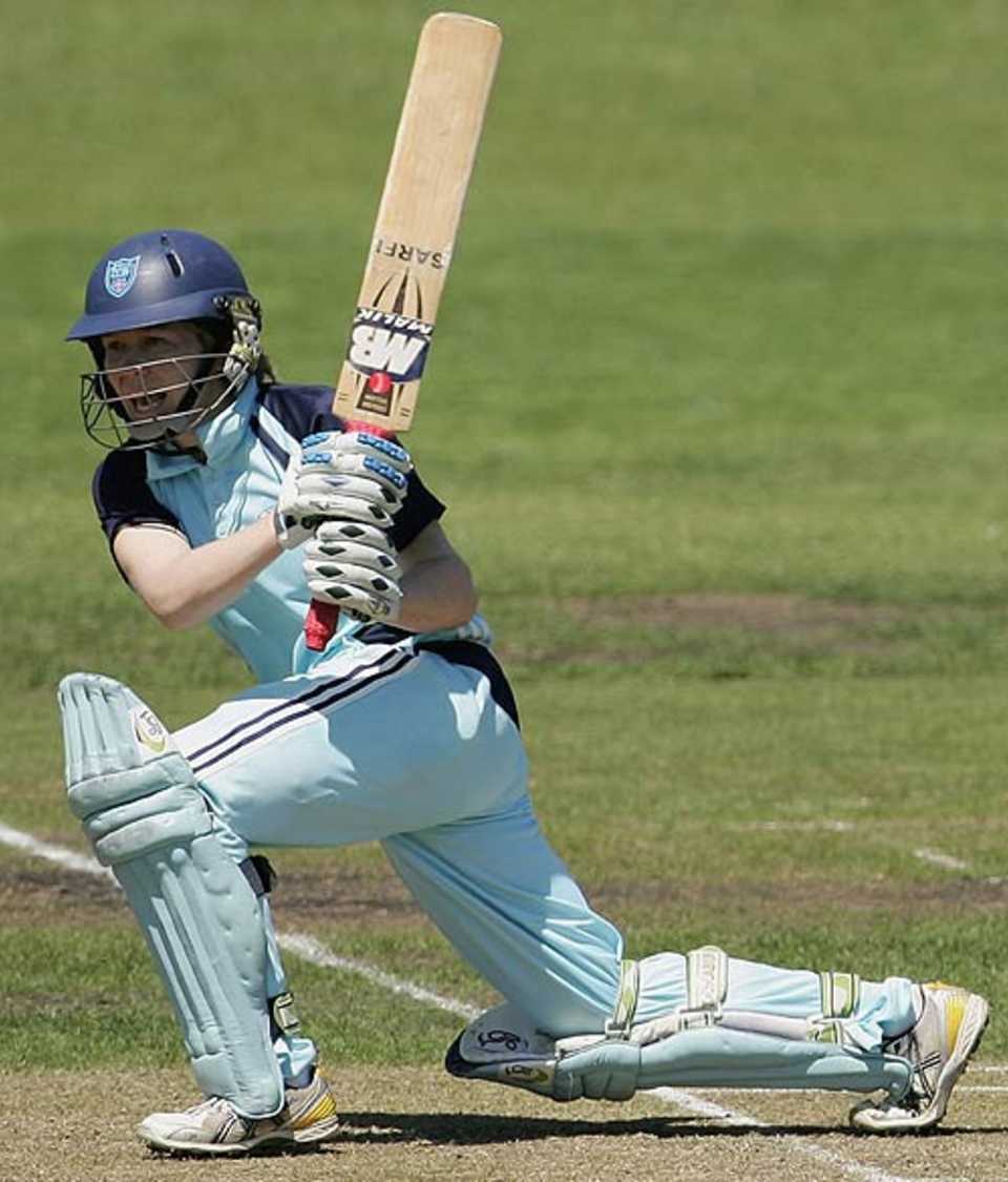 Kate Blackwell plays through the on side during her innings of 41