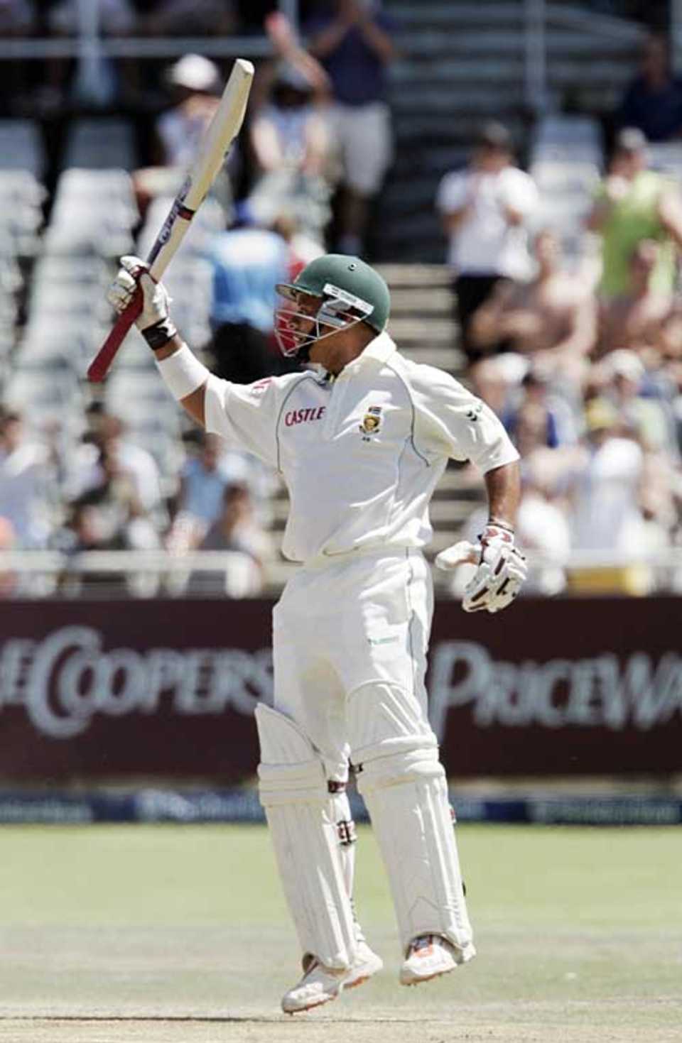 Ashwell Prince reaches his fifty during a century stand with Jacques Kallis, South Africa v Pakistan, 3rd Test, Cape Town, January 28, 2007