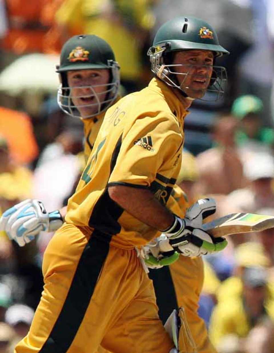 Ricky Ponting and Michael Clarke added 161 for the third wicket, Group A, St Kitts, March 24, 2007