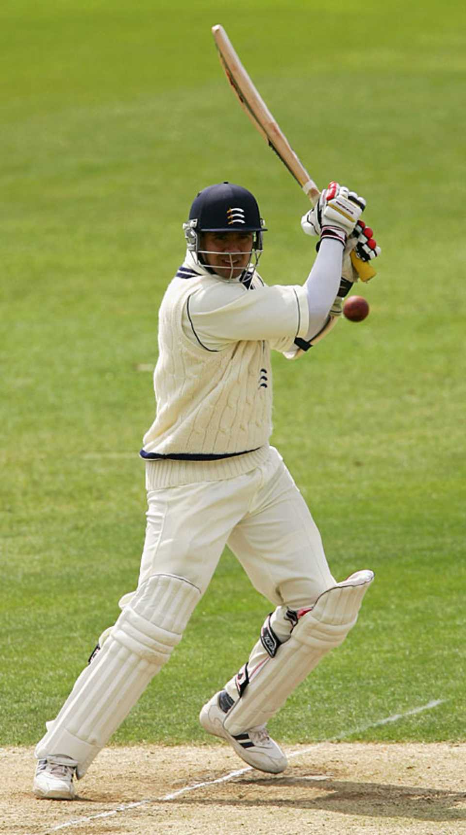 Owais Shah stands tall to punch off the back foot, Nottinghamshire v Middlesex, Trent Bridge, May 12, 2007