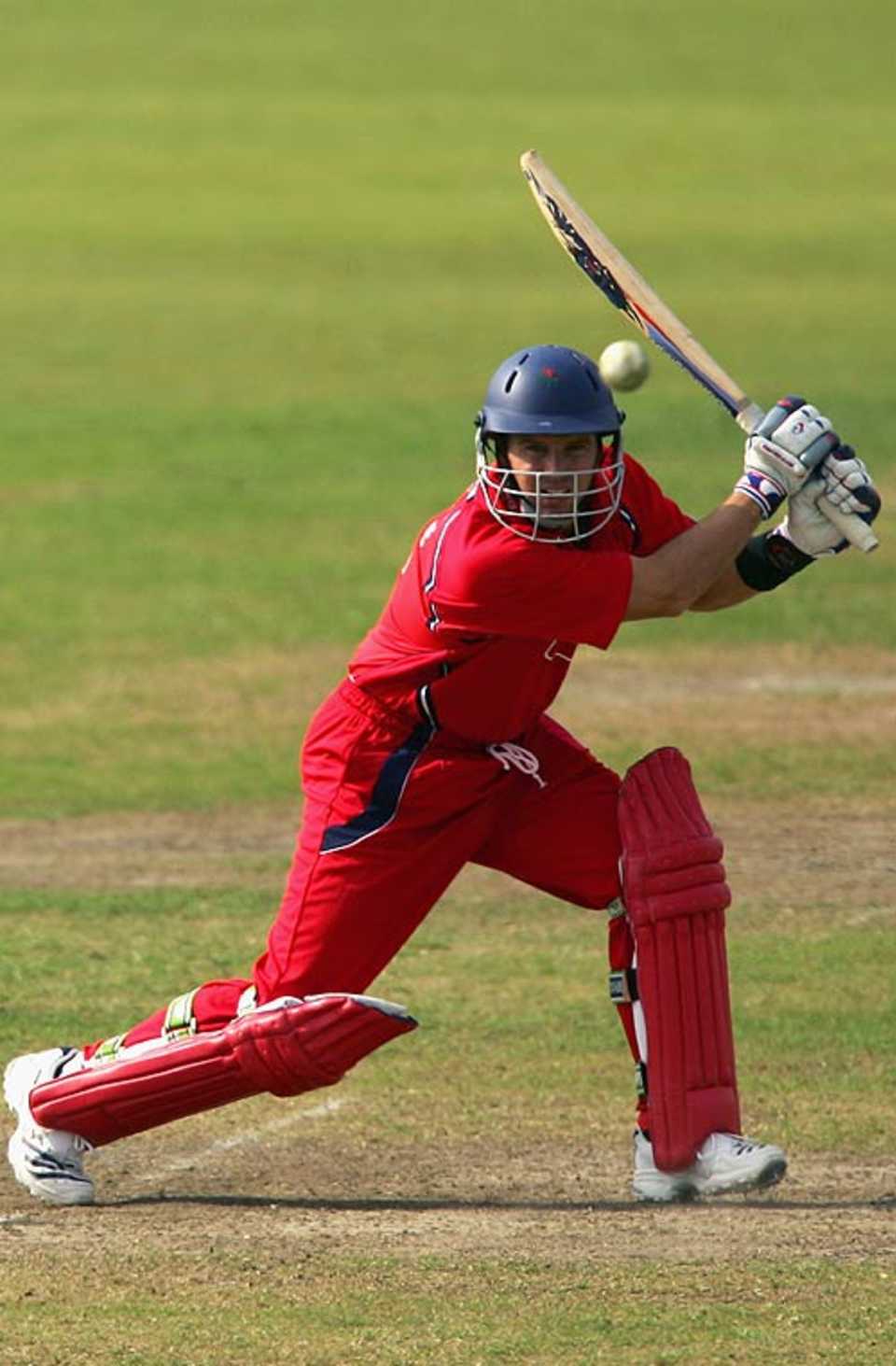 Brad Hodge strikes square of the wicket on his way to 141, Friends Provident Trophy, Old Trafford, May 20, 2007