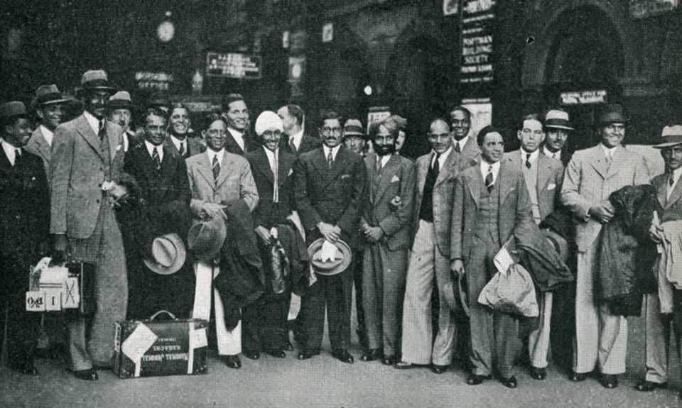 The 1932 All-India side prepare to board their train at the end of the tour