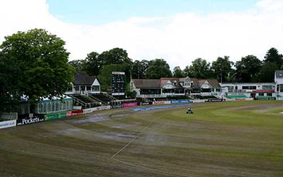 There was no play on the second day at a muddy New Road